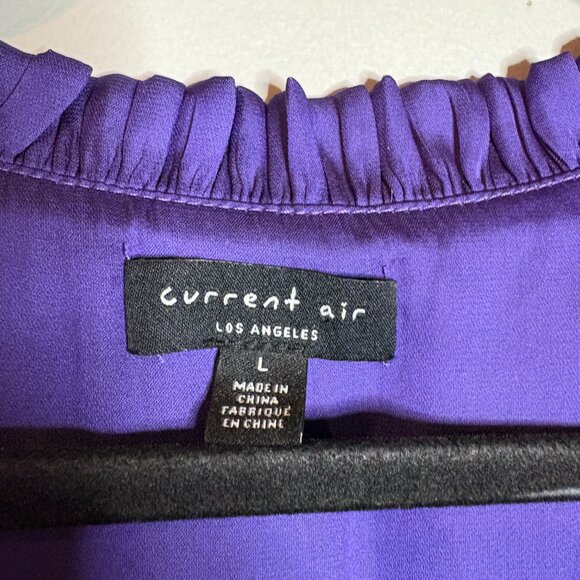 Current Air Purple Smocked Shoulder blouse - Picture 4 of 6